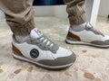Zapatillas deportivas casual blancas y grises para hombre Espagnolo