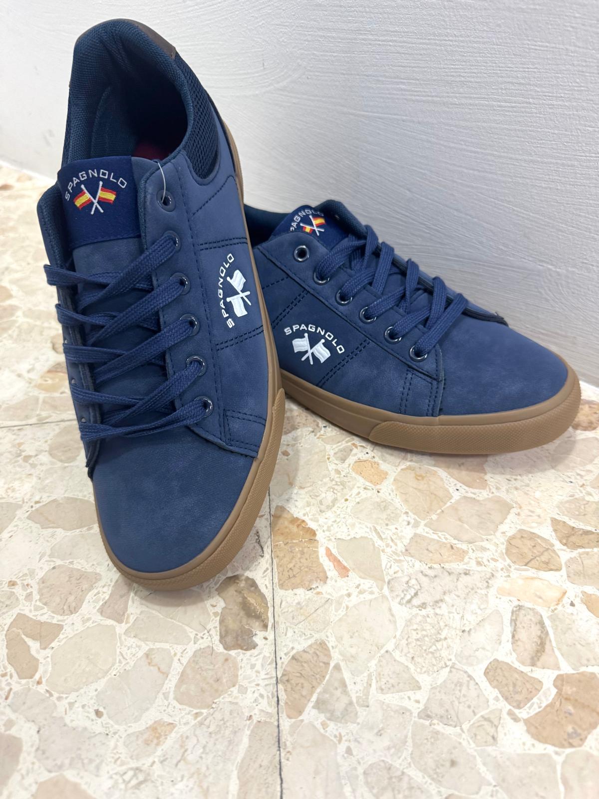 Zapatillas de hombre estilo casual azul marino Spagnolo