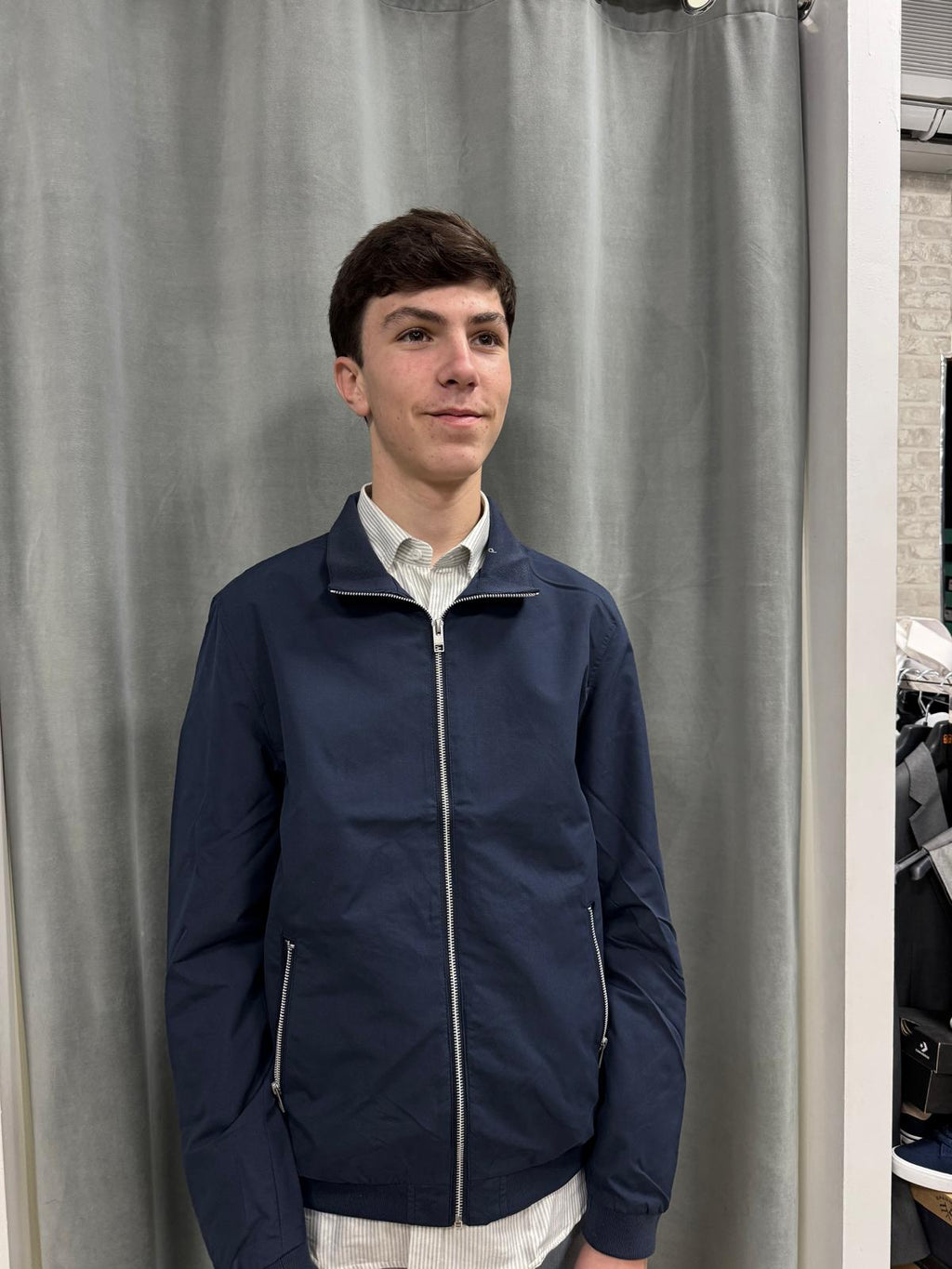 Cazadora ligera con cremallera